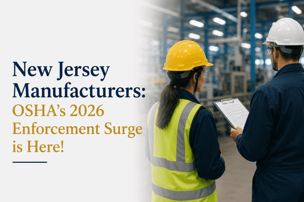 New Jersey Manufacturers OSHA’s 2026 Enforcement Surge is Here!