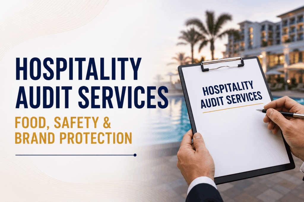 Hospitality audit services inspecting hotel safety standards