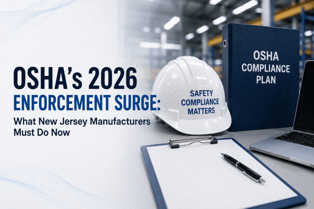 OSHA 2026 compliance audit for New Jersey manufacturing facilities