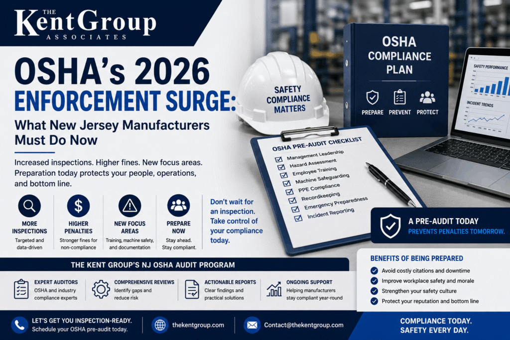OSHA 2026 compliance audit for New Jersey manufacturing facilities