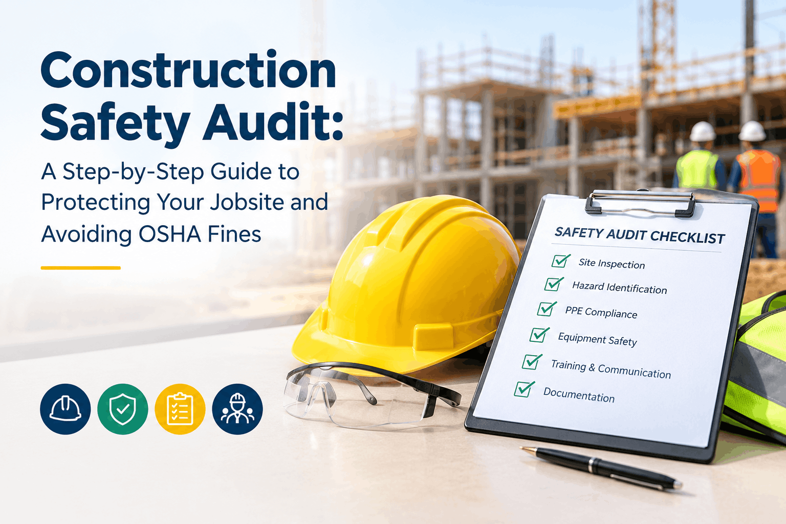 Construction safety audit and OSHA compliance inspection on a jobsite